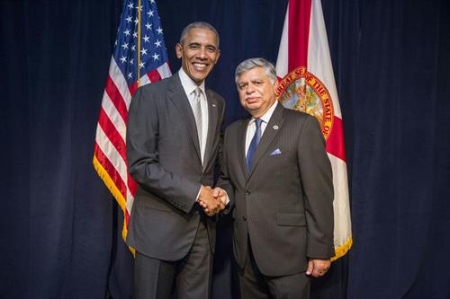 With President Obama in Orlando With President Obama in Orlando