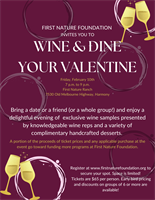 Member Event: Valentine's Wine and Dine Fundraiser at First Nature Ranch