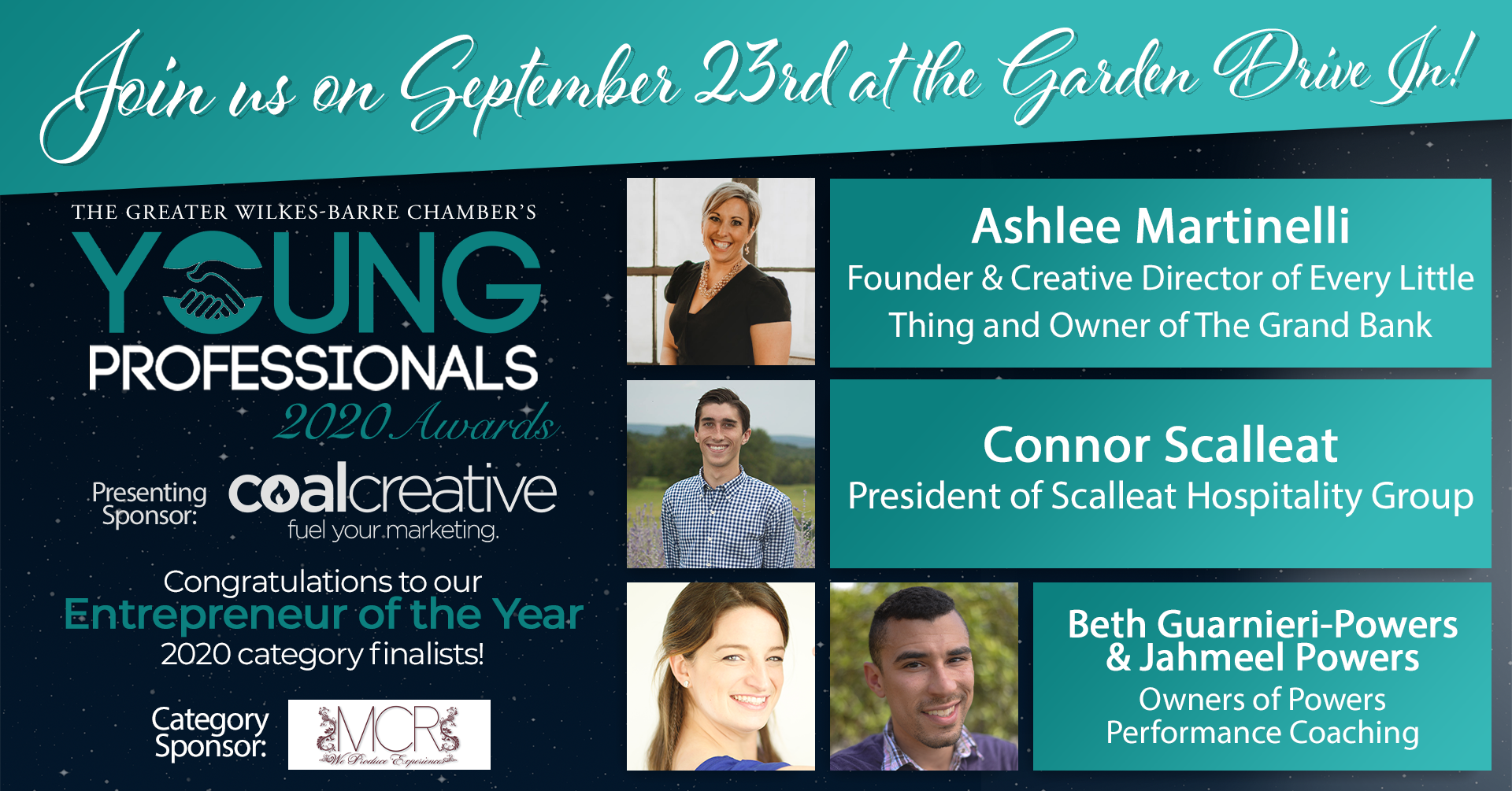Meet the 2020 Young Professionals Category Finalists for Entrepreneur of the Year! Meet the 2020 Young Professionals Category Finalists for Entrepreneur of the Year!