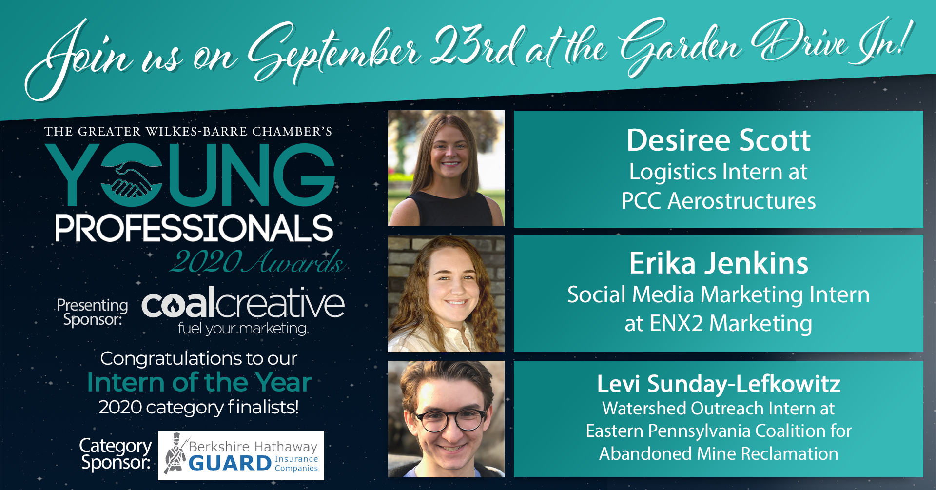 Meet the 2020 Young Professionals Category Finalists for Intern of the Year! Meet the 2020 Young Professionals Category Finalists for Intern of the Year!