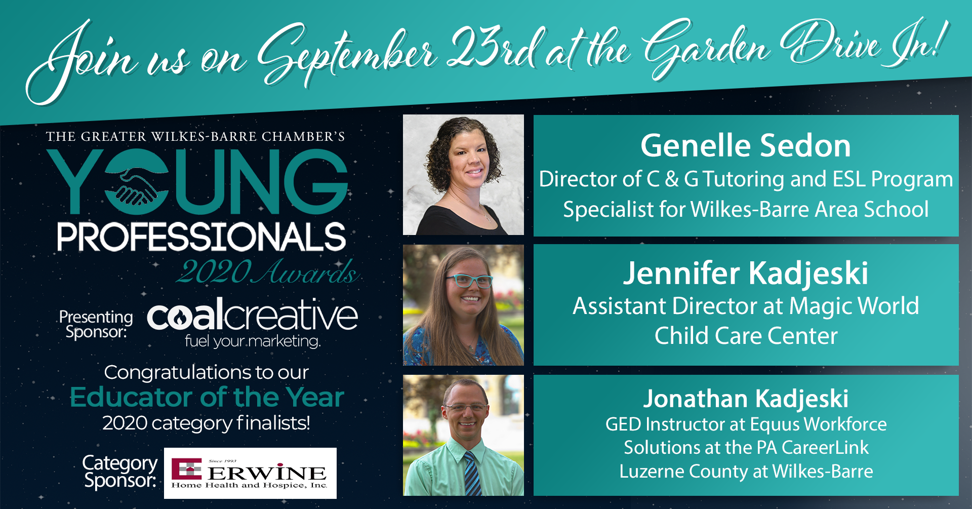 Meet the 2020 Young Professionals Category Finalists for Educator of the Year!