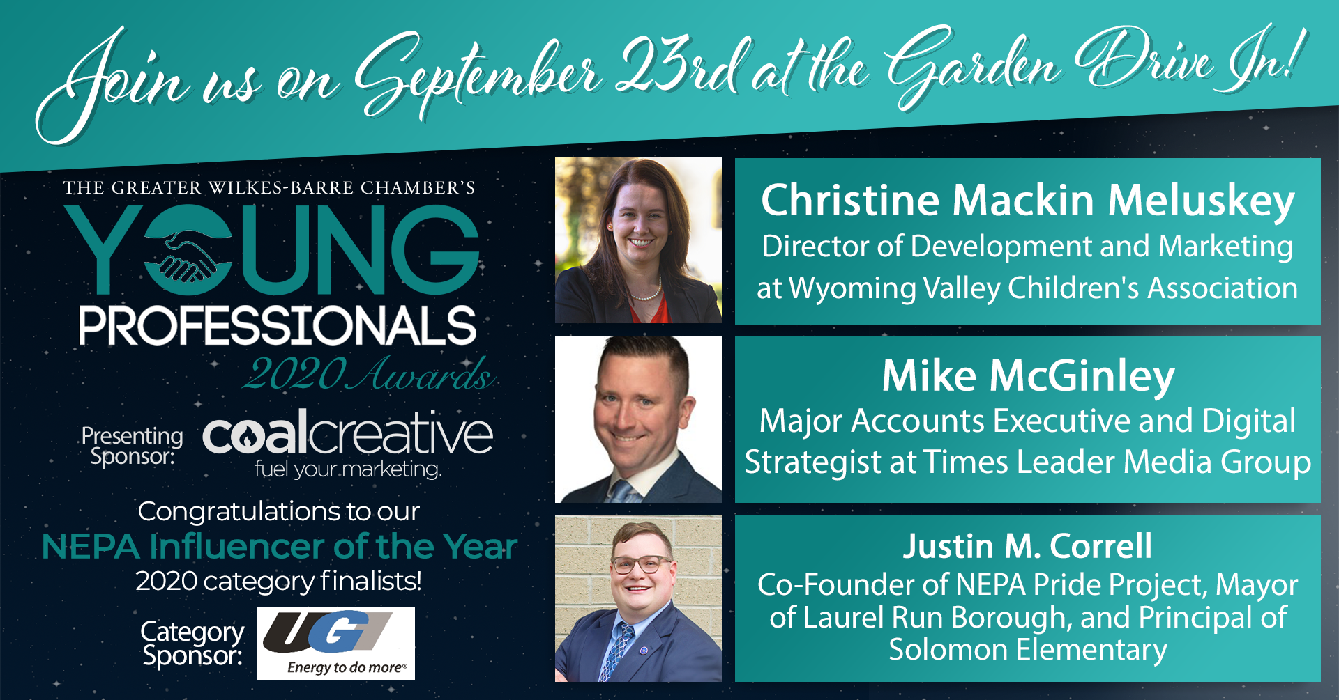 Meet the 2020 Young Professionals Category Finalists for NEPA Influencer of the Year! Meet the 2020 Young Professionals Category Finalists for NEPA Influencer of the Year!