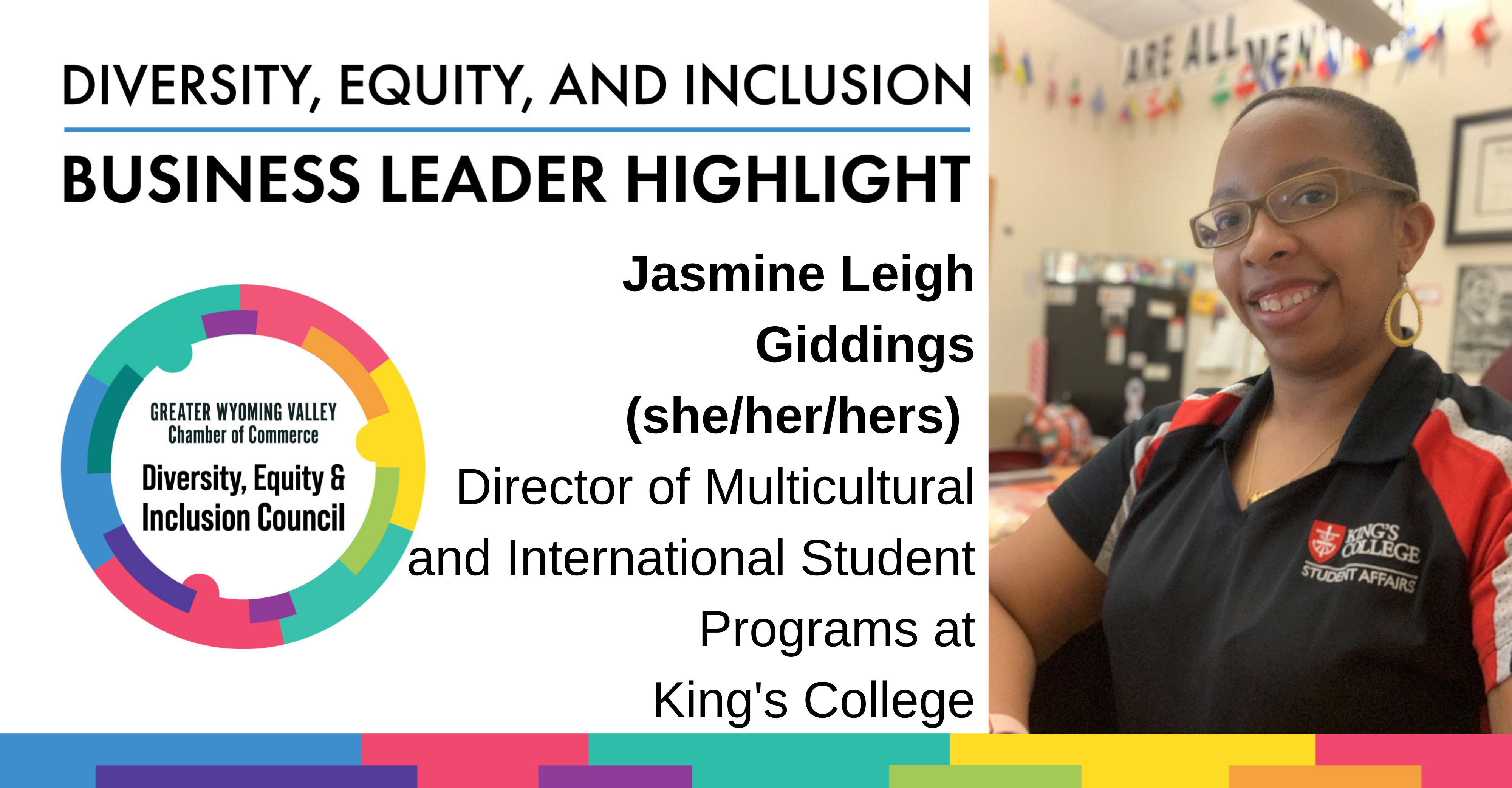 Diversity Month Highlight: Jasmine Leigh Giddings Diversity Month Highlight: Jasmine Leigh Giddings