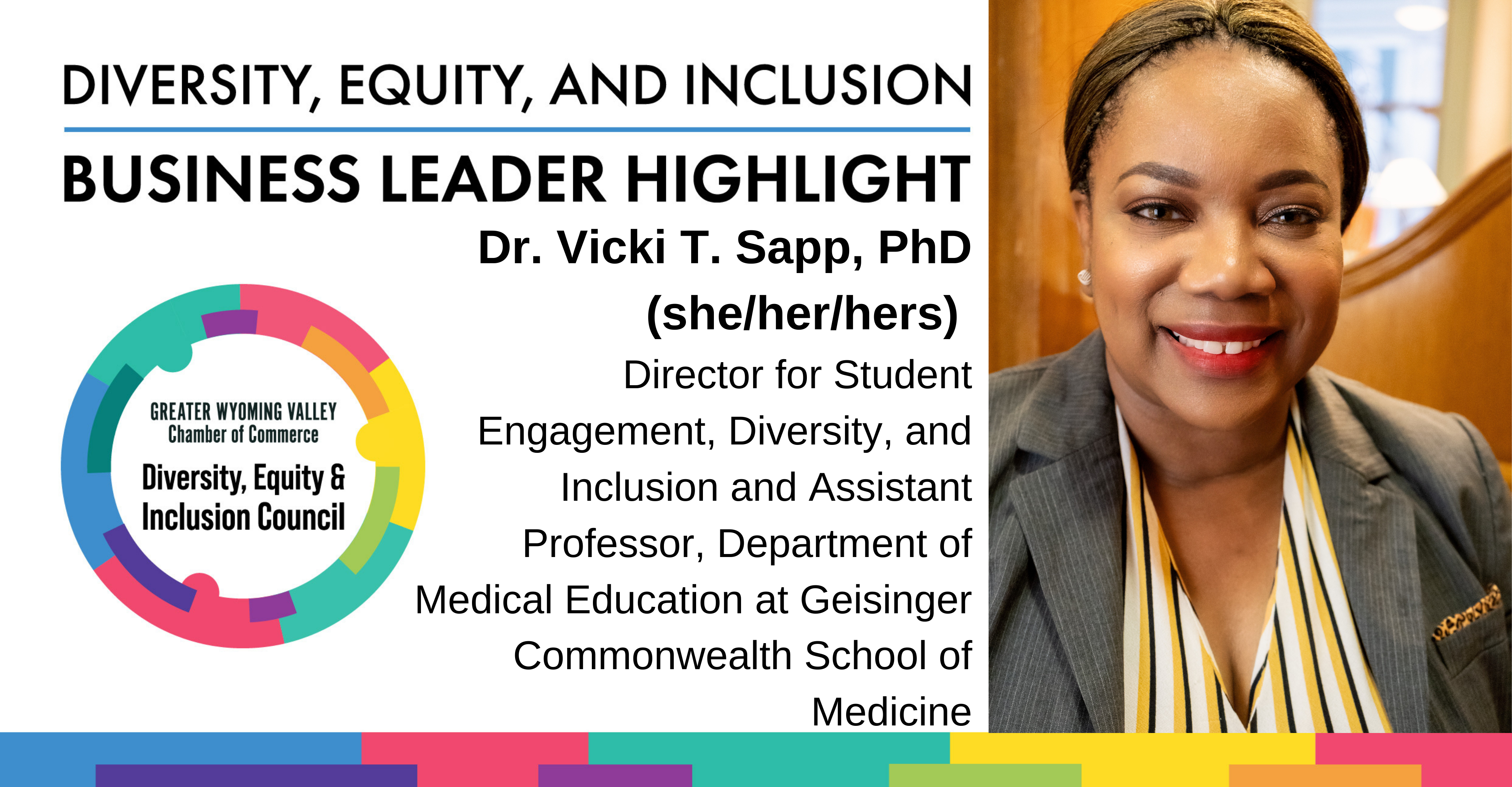 Diversity Month Highlight: Dr. Vicki T. Sapp, PhD Diversity Month Highlight: Dr. Vicki T. Sapp, PhD
