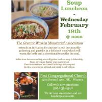 The Greater Waseca Ministerial Association -Soup Luncheon