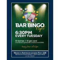 Bar Bingo Night @ Waseca American Legion