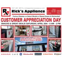 Rick's Appliance-Customer Appreciation Day