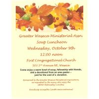 Greater Waseca Ministerial Association Soup Luncheon