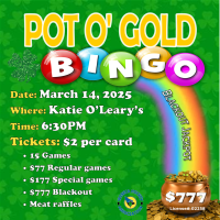 Waseca Hockey Association's Pot O' Gold Bingo @ Katie O'Leary's