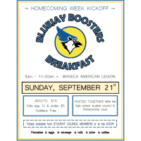 Bluejay Booster Breakfast @ Waseca American Legion