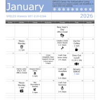 January SMILES of Waseca Calendar