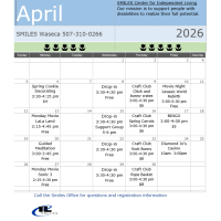 April SMILES of Waseca Calendar