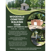 Woodville Cemetery Walking Tour