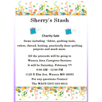 Sherry's Stash Charity Sale-Waseca Area Caregivers Services