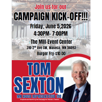 Campaign Kick-Off for Tom Sexton & Burger Fry
