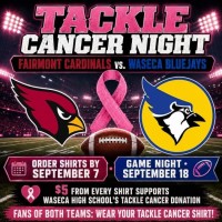 Waseca High School Football Tackle Cancer Night