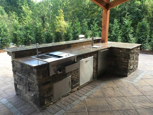 Outdoor Stone Kitchen