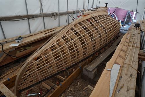 S-Boat Arete under restoration