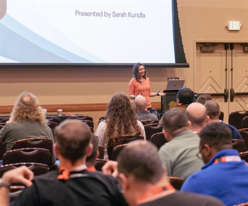Delivering the conference session: "When Feedback Backfires: Frameworks for Conversations that Actually Create Change" in Sandusky, Ohio.
