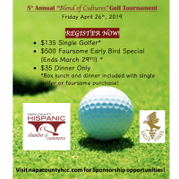 5th Annual Napa County Hispanic Chamber of Commerce "Blend Of Cultures" Golf Tournament 
