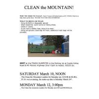 POSTPONED:  Clean the Mountain 