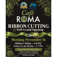Ribbon Cutting and Soft Grand Opening at Cafe Roma