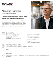 Thrivent Financial Savvy Social Security Seminar