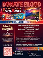 St. Mary Huntley Community Blood Drive