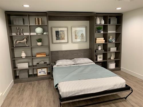 Murpphy bed with side storage