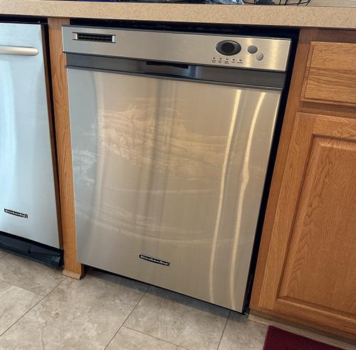 Before- Dishwasher Exterior in need of some serious Detailing!