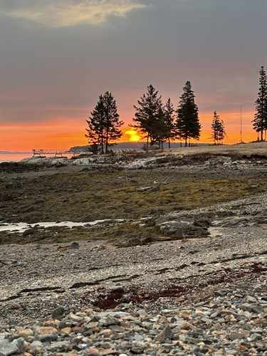 Sunset or sunrise, you choose. You can see both