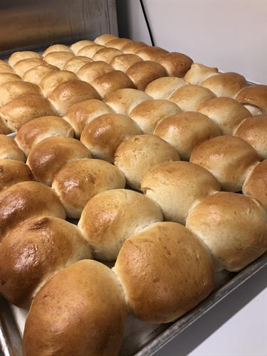 House made rolls for our Lobster Rolls and Breakfast Sandwiches 