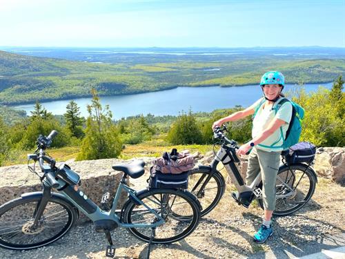 It's easy to ebike up Cadillac Mountain.