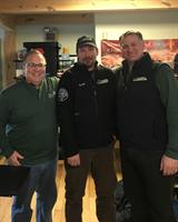 Our owners, Kinson and Rob, with our most seasoned delivery driver, Scott L who just celebrated 10 years with Simple Energy