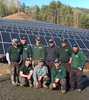 Our Electrical team who installed the Bradford, VT 500kw Solar Farm for Norwich Technologies