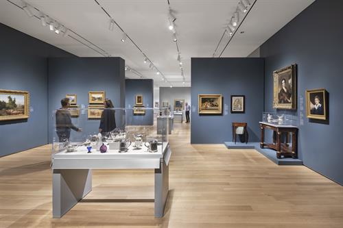 American art from the Hood’s permanent collection in the new second-floor galleries. Photograph © Michael Moran.