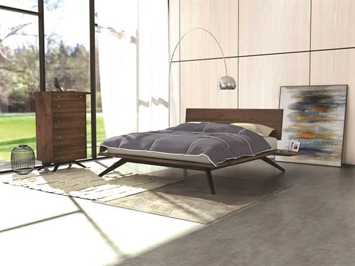 Astrid Bedroom in solid Walnut and Dark Chocolate Maple
