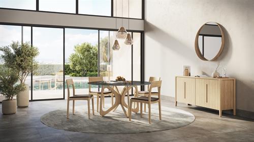 Butterfly Dining in solid Walnut or Oak