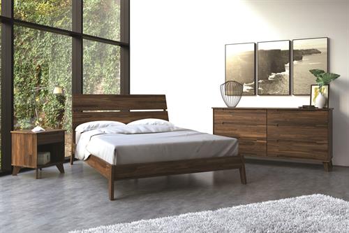 Linn Bedroom in solid Cherry, Walnut or Oak