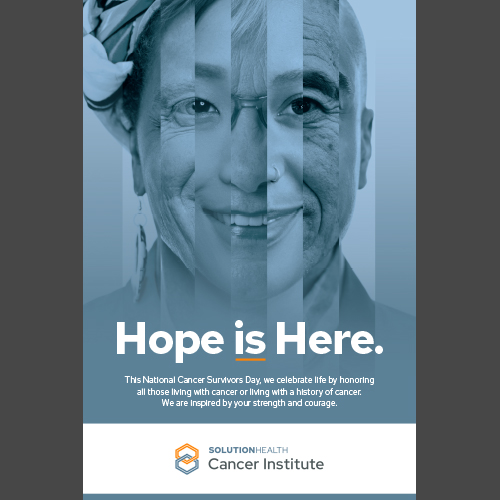Hope Is Here Cancer Center poster