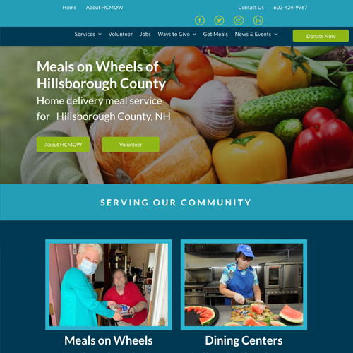 Meals on Wheels website