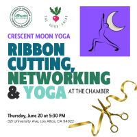 Ribbon Cutting, Networking & Yoga with Crescent Moon Yoga Los Altos and The Good Salad