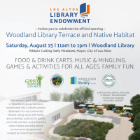Grand Opening Woodland Library Terrace and Natural Habitat