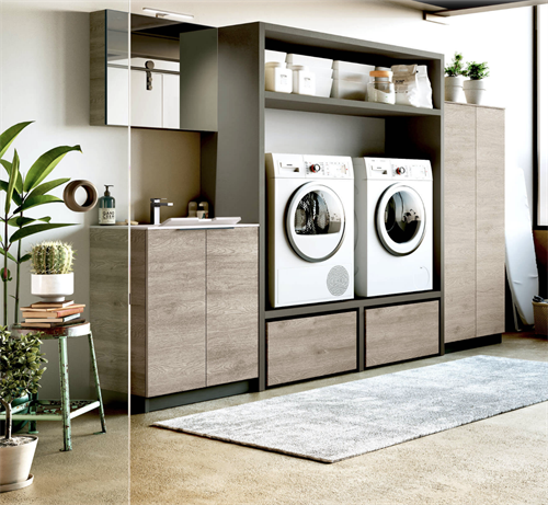 Built-in laundry cabinetry
