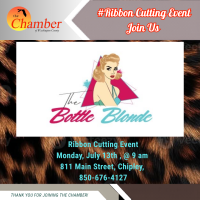 Bottle Blonde Ribbon Cutting