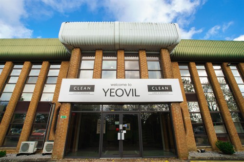 The main entrance to the Yeovil Laundry