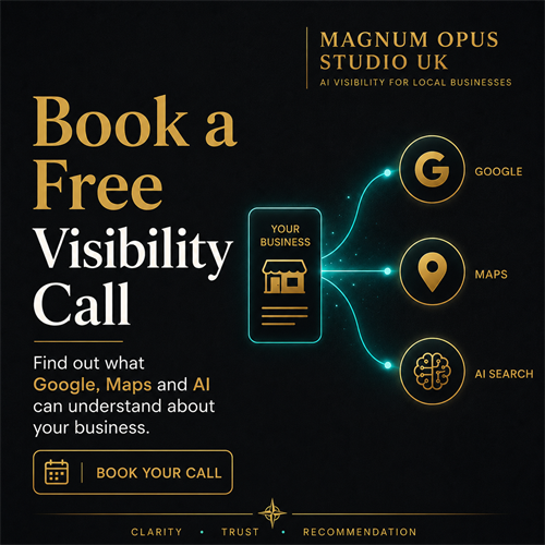 Find out what Google, Google Maps and AI search systems can understand about your business, where the gaps are, and what should be improved first.