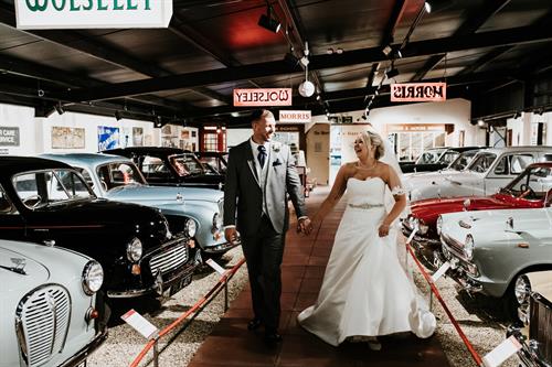 Weddings within Haynes Motor Museum
