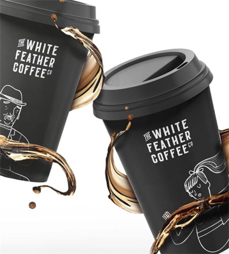 Website and Design for White Feather Coffee Co. 