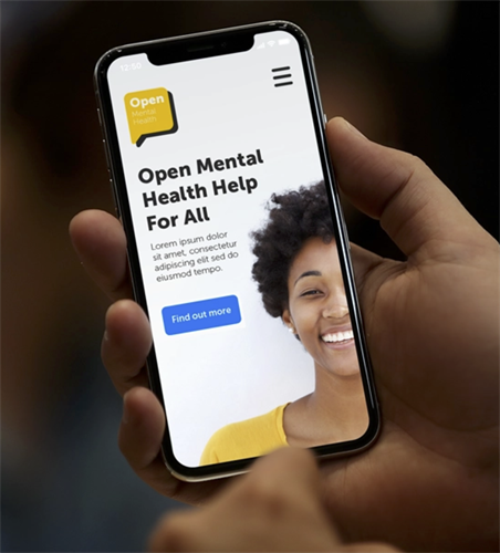 Brand, Web and Design for Open Mental Health. 